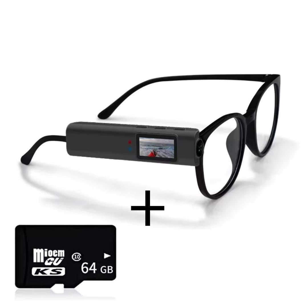 Mini Camera 2.7K with First-Person View for Magnifying Glasses and Prescription Glasses