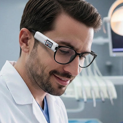 Mini Camera 2.7K with First-Person View for Magnifying Glasses and Prescription Glasses