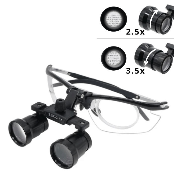 Professional X2 Loupe with 2.5x and 3.5x Lenses 